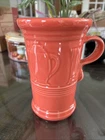 FIESTA Ware Persimmon 21 Oz CAPPUCCINO Mug Post 86 Retired 6 3/4”Tall