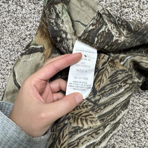 Vintage Spartan Realtree Camo Hunting Jacket Pants Set Lightweight USA XL/L - Picture 6 of 13