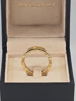 Bvlgari 18k Yellow Gold B.Zero1 1 Band Ring - Size 64