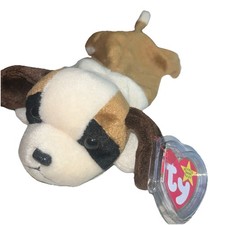 TY 1996 Beanie Baby BERNIE St. Bernard PVC RARE RETIRED Excellent Condition 