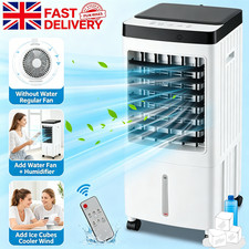 Image of 10L Portable Air Cooler with Remote Control & Touch Panel, 3 Speed Cooling Fan
