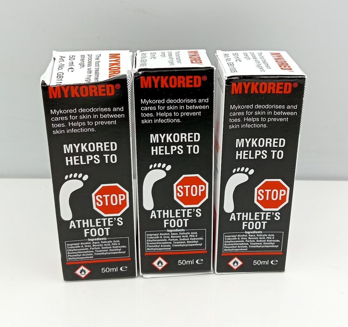 Mykored Nail Tincture 3x50ml Fungal Nail Protection Pipette Dropper Treatment