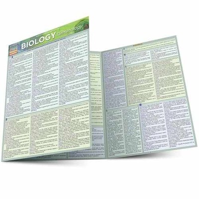 Biology Terminology QuickStudy - Pamphlet, by Randy Brooks Ph.D. - Good