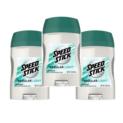 Speed Stick Deodorant ohne Aluminium Classic Regular Light 24h für Herren 3 Stück