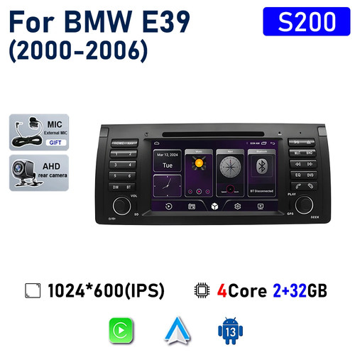 For BMW E39 E53 2000-2006 Android Car Radio Carplay Multimedia Player GPS Screen - Picture 13 of 39