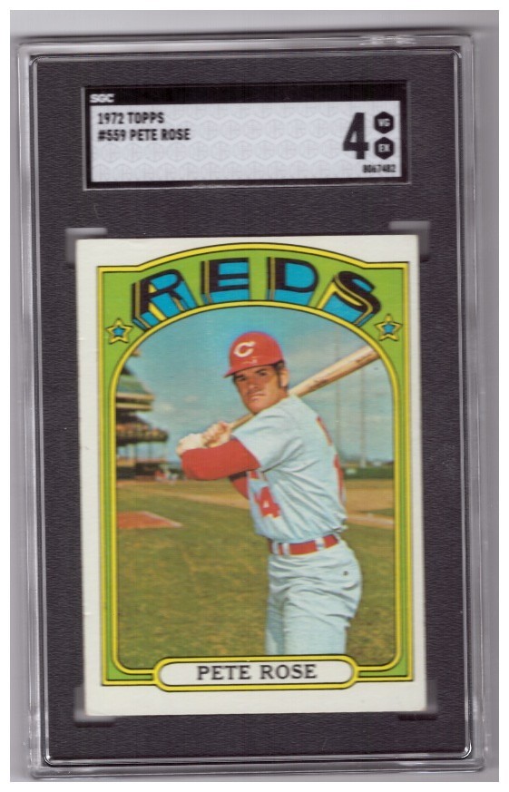 1972 Topps - Pete Rose #559 SGC 4