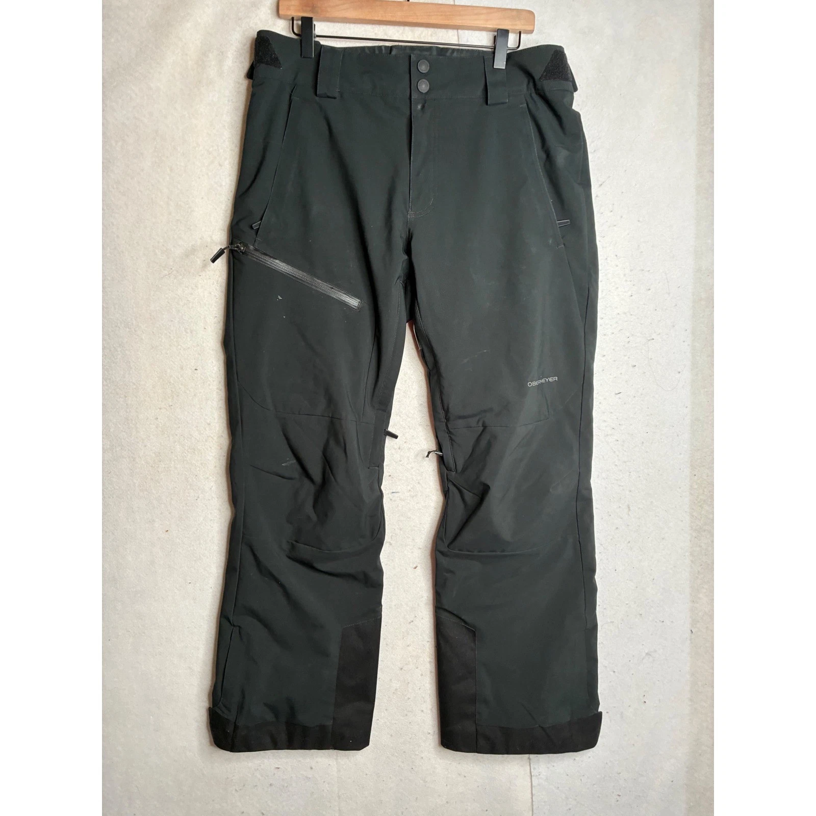 Obermeyer Mens Ski Pants Black Insulated Snow Pants Size Medium 36x32
Opens in a new window or tab