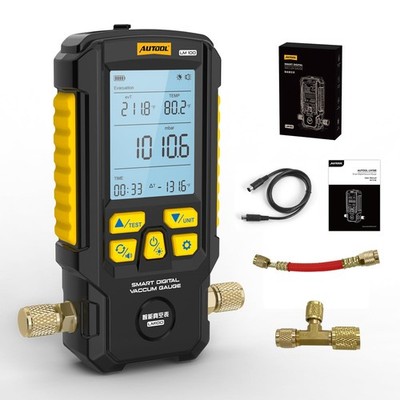 AUTOOL Digital Vacuum Gauge Set, Digital HVAC Vacuum Gauge, with Evacuation M...