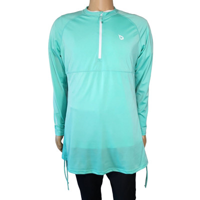 BALEAF UPF50+ ADJUSTABLE SIDE POOLSIDE & BEACH TOP COVER-UP L/S Seafoam Green XL
