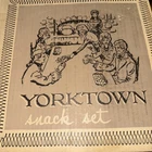 Vintage Federal Glass Yorktown Snack Set 4 Cups & Plates In Original Box