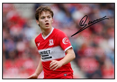 12328. Sverre Nypan Signed Pictures A4 Prints Man City Middlesbrough Norway etc.