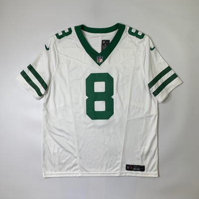 New York Jets Jersey Mens XL White Green Aaron Rodgers Engineered