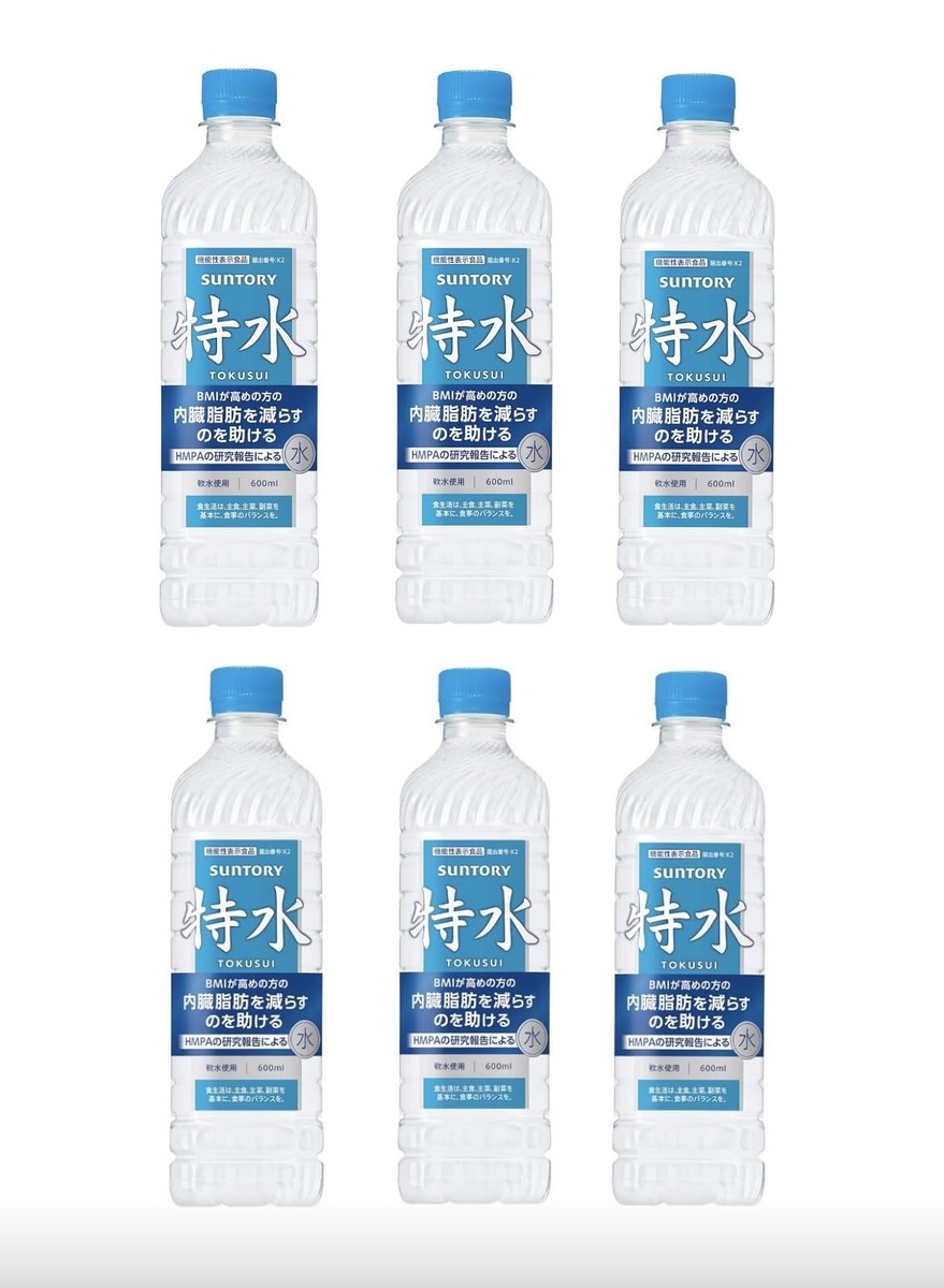 Suntory Tokusui 600ml x 6pk Reduces Visceral Fat Functional Japan