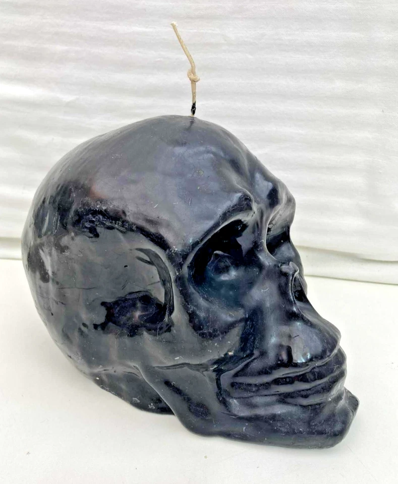Gothic Skull Candle XXL Black Halloween Home Decoration 2.620kg MGWAX - image 2 of 4