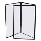 WeChef 30pcs Menu Cover 8.5X11" 6 View Triple Fold Trim Cafe Restaurant Black — photo 9