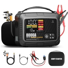 Auto KFZ Starthilfe Jump Starter 12V Ladegerät Booster Power Bank PKW 8000A