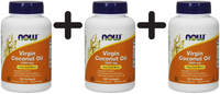 3 X NOW Foods Virgin Coconut Oil, 1000Mg - 120 Softgels (127,75 Eur/Kg)