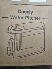 Water Pitcher With Fruit Filter Basket And Convenient Spout Cold Beverages NEW