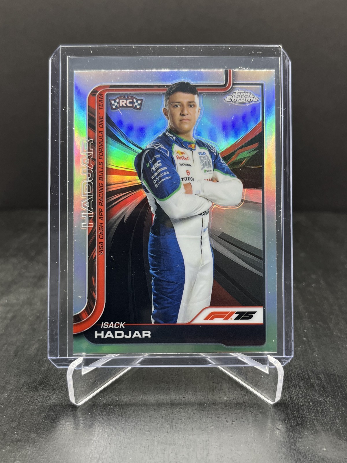 2025 Topps Chrome Formula 1 F1 Isack Hadjar RC Rookie Portrait Refractor #12