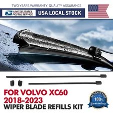 Front Windshield Wiper Blade Refills Kit 31490722 For Volvo XC60 2.0L 2018-2022