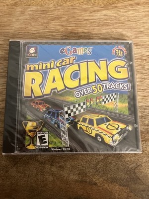 Mini Car Racing Over 59 Tracks Pc Cd-ROM Video Game E-Everyoje Egames (Sealed)