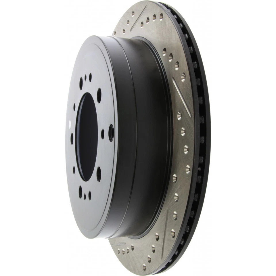 Rotor de freno deportivo StopTech para Toyota Land Cruiser 2008-2020 ranurado y perforado Foto 2 de 4