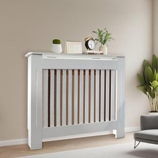 Radiator Cover Cabinet - 44"x36"x 7.5" Solid Wood Heater Enclosure Shelf with...