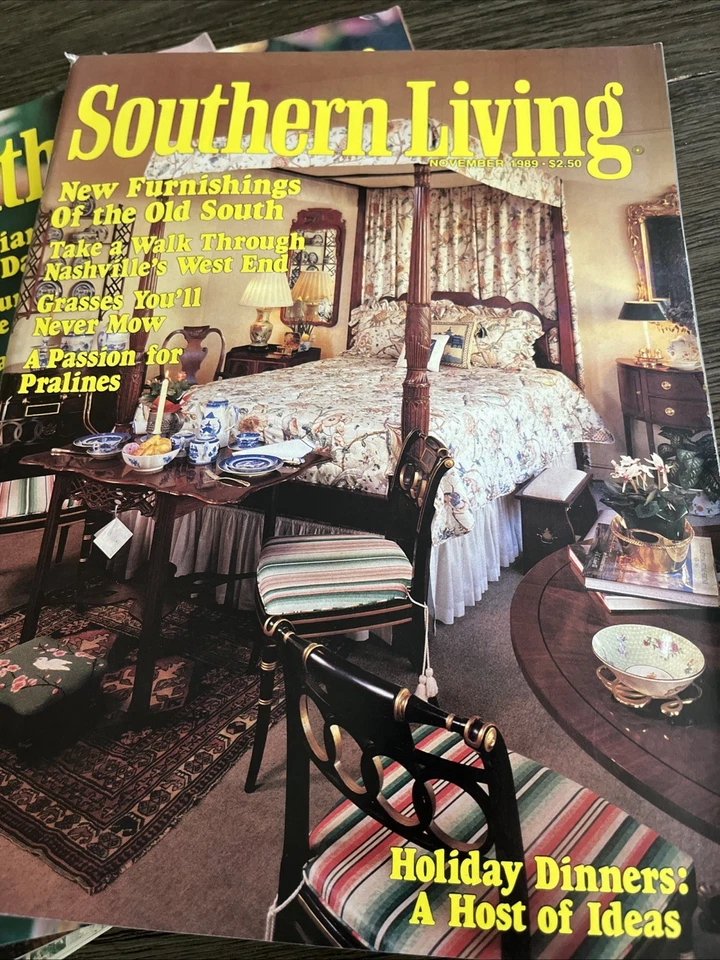 Southern Living Magazines Vintage Lot of 3 1989 Recipes Home Lot Feb Sep NOV Dec Foto 2 de 4