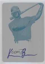 2012 Leaf Metal Draft Printing Plate Yellow 1/1 Keon Barnum #BA-KB1 Auto 0t3