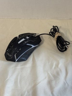 LVL UP LU736 Wired Gaming Mouse USB 2.0 4 Button Optical LED Comfort Grip PC
