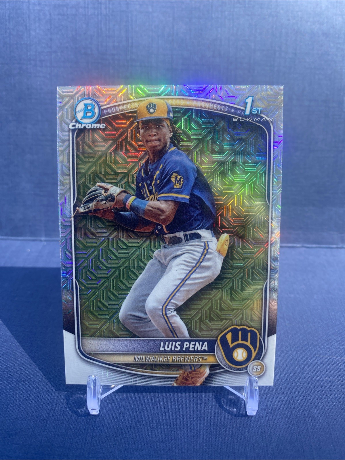 2025 Bowman -  Luis Pena #BCP-38 💎 1st Chrome Mojo Refractor ⚾️