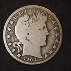 1903 **S** BARBER SILVER HALF DOLLAR ***NICE COIN!***  FREE SHIPPING! C1916