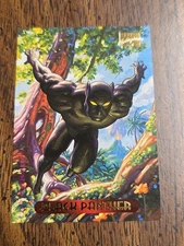 Black Panther 1994 Marvel Fleer Marvel Masterpieces #8 Comic Card