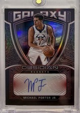 2020-21 Obsidian Galaxy Autographs Michael Porter Jr. #GAL-MPJ Electric Etch /5