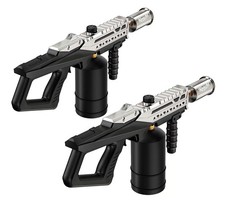 Koackl 2 PCS Powerful Propane Torch Gun, Kitchen Large, Silver&black-2pcs 
