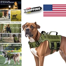 Dog Harness for Large Dogs Heavy Duty No Pull Tactical Vest with Molle System