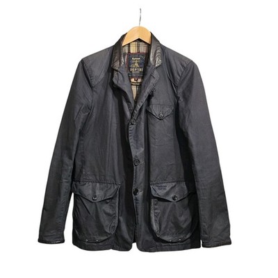 Barbour Dept B Beacon Sportjacke Navy Blau Medium Commander Skyfall Wax