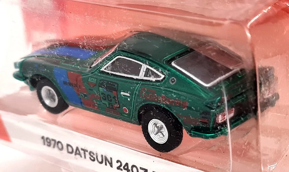 Greenlight 1/64 - Datsun 240Z Rally 1970 Green Chase Diecast Model Car Foto 4 de 4