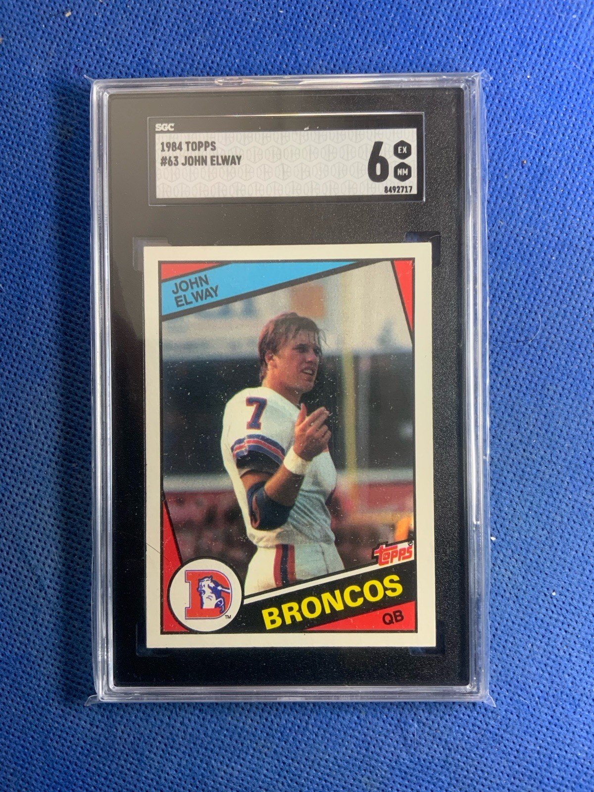 1984 Topps - John Elway #63 (RC) SGC 6