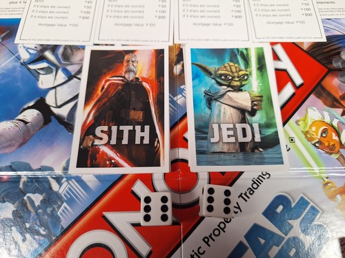 Monopoly Star Wars The Clone Wars Hasbro Parker Board Game Complete - Picture 6 of 16