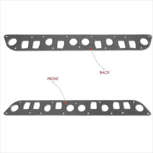2MM Thick Steel Exhaust Header Manifold Gasket for 07-11 Jeep Wrangler JK 3.8L - Picture 3 of 4