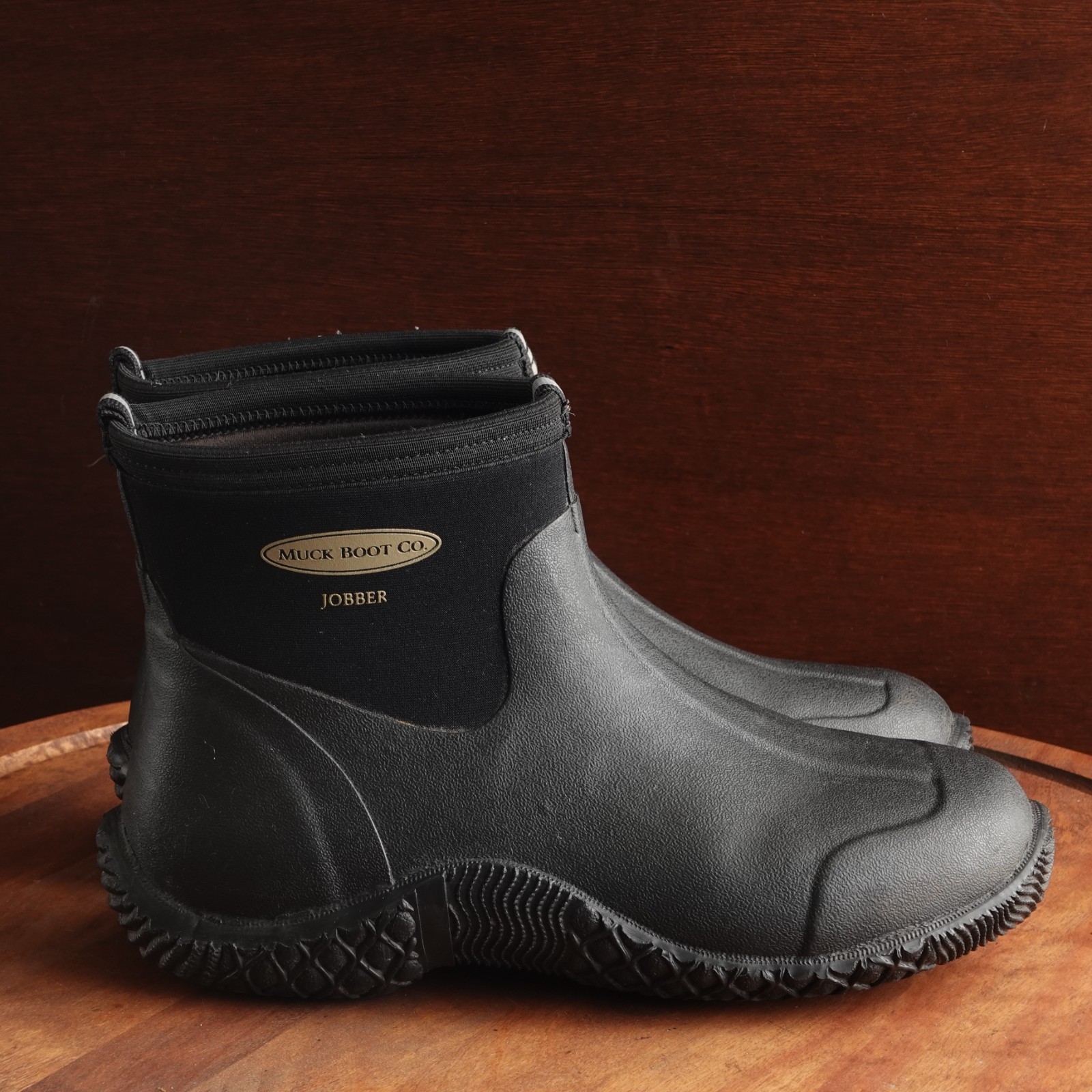Muck Boot Co Unisex SZ M8 W9 BLK Jobber Ankle Pull On Chore 