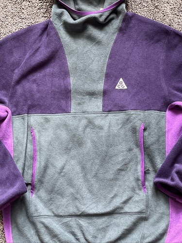 NWT Nike ACG Wolf Tree X Polartech Pullover Hoodie Sz Small FN0370-328 Brand New - Picture 2 of 5