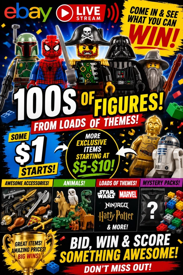 🚨 100s of LEGO Figures! Some $1 Starts • Can You WIN The Best Minifigure?