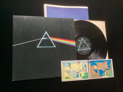 Pink Floyd - Dark Side Of The Moon - UK LP - A-5/B-4 Matrix + Poster & Stickers