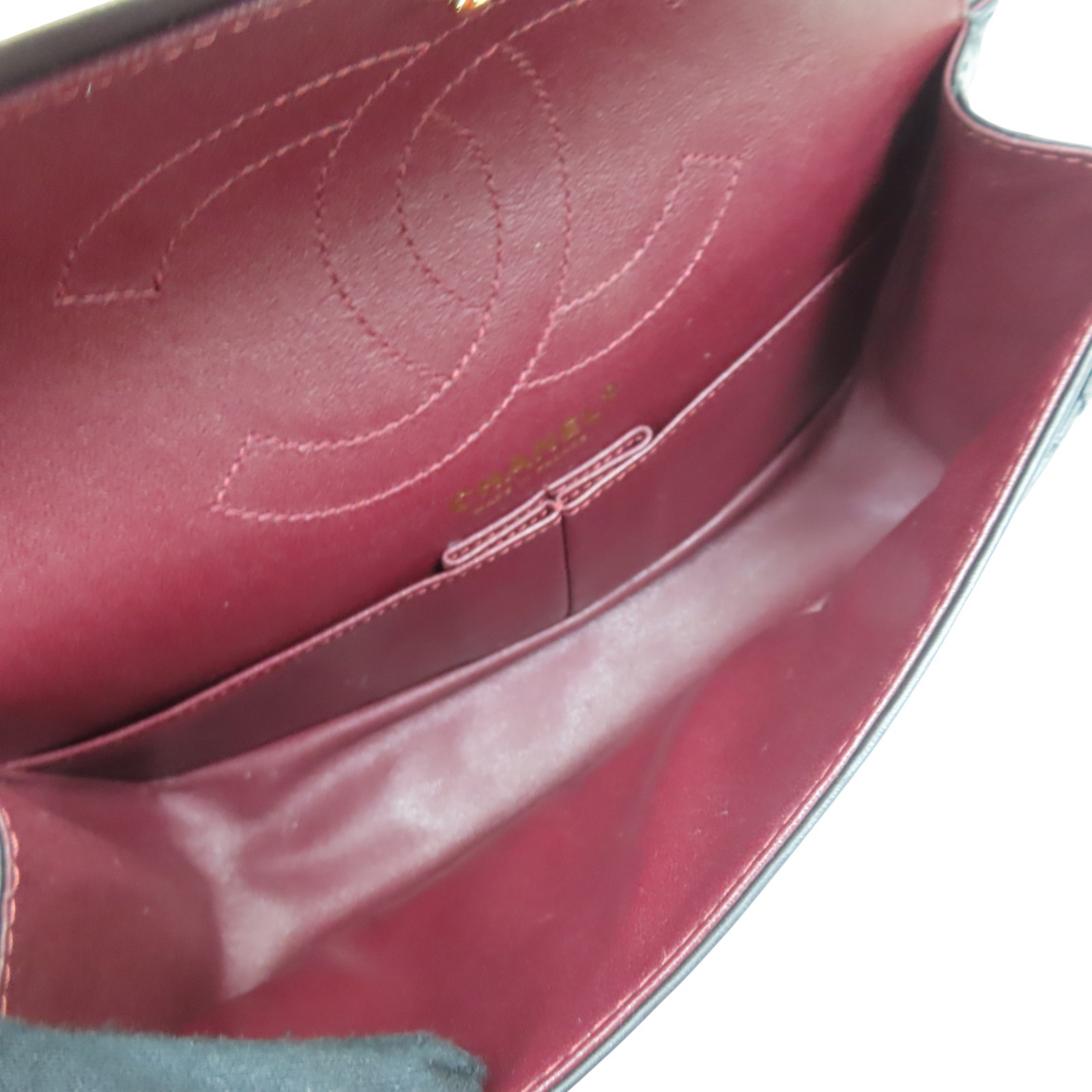 CHANEL Lucky Charms 2.55 Reissue Flap Shoulder Handbag Black Calfskin Leather thumbnail 5