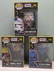 Funko Pop 3 Pack Star Wars: Kylo Ren #770 Boba Fett #769 Clone Trooper #768
