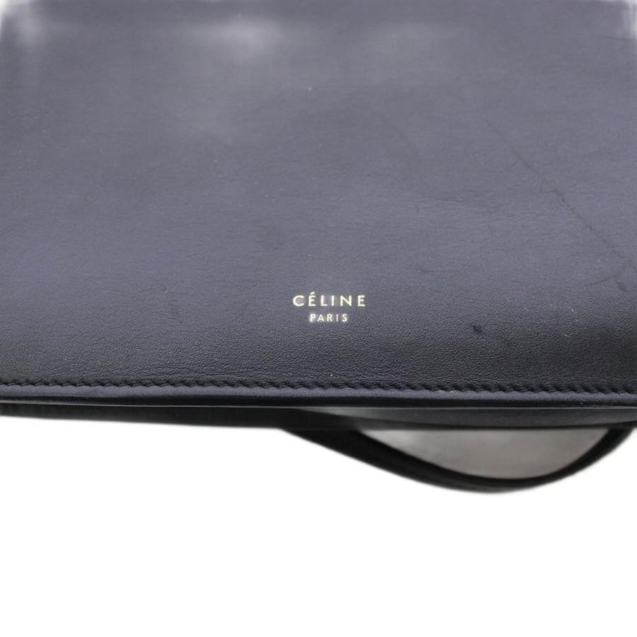 CELINE Phoebe Period Clasp Bag Clasp Mini Shoulder Bag Leather