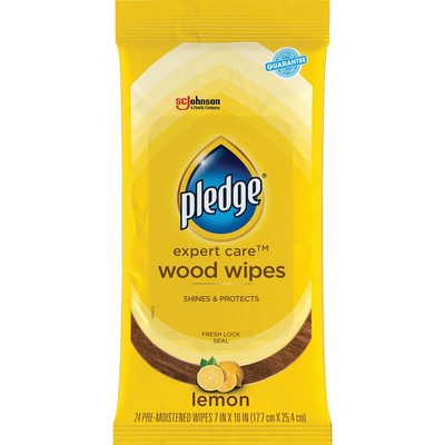 Pledge Expert Care Lemon Furniture Polish Wipes (24-Count) 72807 Pledge 72807