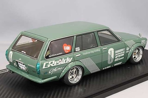 1/18 IG ignition #IG3147 Datsun Bluebird (510) Wagon Green - Picture 3 of 3